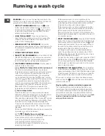 Preview for 6 page of Hotpoint AQUALTIS AQ93F 29 Instructions For Installation And Use Manual