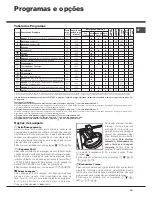 Preview for 19 page of Hotpoint AQUALTIS AQ93F 29 Instructions For Installation And Use Manual