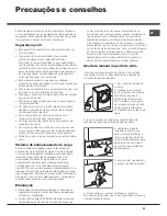 Preview for 21 page of Hotpoint AQUALTIS AQ93F 29 Instructions For Installation And Use Manual