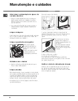 Preview for 22 page of Hotpoint AQUALTIS AQ93F 29 Instructions For Installation And Use Manual