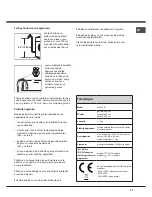 Preview for 27 page of Hotpoint AQUALTIS AQ93F 29 Instructions For Installation And Use Manual