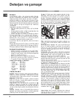 Preview for 32 page of Hotpoint AQUALTIS AQ93F 29 Instructions For Installation And Use Manual