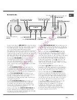 Предварительный просмотр 29 страницы Hotpoint AQUALTIS AQ93F 69 Instructions For Installation And Use Manual