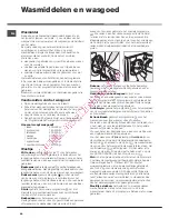 Предварительный просмотр 44 страницы Hotpoint AQUALTIS AQ93F 69 Instructions For Installation And Use Manual