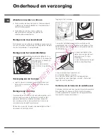 Предварительный просмотр 46 страницы Hotpoint AQUALTIS AQ93F 69 Instructions For Installation And Use Manual