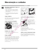 Предварительный просмотр 58 страницы Hotpoint AQUALTIS AQ93F 69 Instructions For Installation And Use Manual