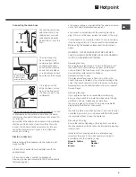 Предварительный просмотр 3 страницы Hotpoint AQUALTIS AQ9L 292 I Instructions For Installation And Use Manual