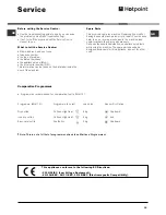 Preview for 18 page of Hotpoint Aqualtis AQCF 852 BI Instruction Booklet