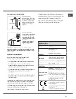 Предварительный просмотр 51 страницы Hotpoint AQUALTIS AQD970D 49 Instructions For Installation And Use Manual