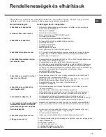 Preview for 59 page of Hotpoint AQUALTIS AQD970D 49 Instructions For Installation And Use Manual