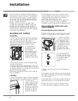 Preview for 2 page of Hotpoint AQUALTIS AQD970L 49 Instructions For Installation And Use Manual