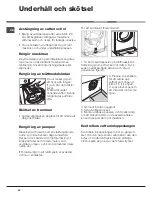 Предварительный просмотр 40 страницы Hotpoint AQUALTIS AQD970L 49 Instructions For Installation And Use Manual