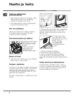 Preview for 52 page of Hotpoint AQUALTIS AQD970L 49 Instructions For Installation And Use Manual