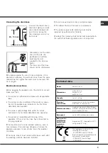 Предварительный просмотр 3 страницы Hotpoint AQUALTIS AQLF9D 69 U Instructions for  and use Instructions For Installation And Use Manual