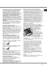 Предварительный просмотр 23 страницы Hotpoint AQUALTIS AQLF9D 69 U Instructions for  and use Instructions For Installation And Use Manual