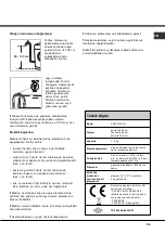 Предварительный просмотр 35 страницы Hotpoint AQUALTIS AQLF9D 69 U Instructions for  and use Instructions For Installation And Use Manual