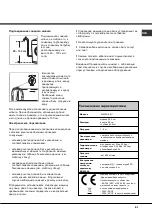 Предварительный просмотр 51 страницы Hotpoint AQUALTIS AQLF9D 69 U Instructions for  and use Instructions For Installation And Use Manual