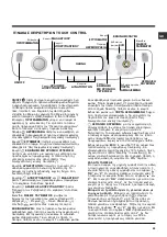 Предварительный просмотр 69 страницы Hotpoint AQUALTIS AQLF9D 69 U Instructions for  and use Instructions For Installation And Use Manual