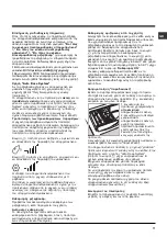 Предварительный просмотр 71 страницы Hotpoint AQUALTIS AQLF9D 69 U Instructions for  and use Instructions For Installation And Use Manual