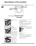 Предварительный просмотр 4 страницы Hotpoint AQUALTIS AQSD 291 U Instructions For Installation And Use Manual