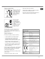 Предварительный просмотр 15 страницы Hotpoint AQUALTIS AQSD 291 U Instructions For Installation And Use Manual