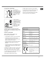 Предварительный просмотр 27 страницы Hotpoint AQUALTIS AQSD 291 U Instructions For Installation And Use Manual