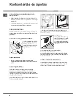 Предварительный просмотр 34 страницы Hotpoint AQUALTIS AQSD 291 U Instructions For Installation And Use Manual