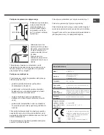 Предварительный просмотр 39 страницы Hotpoint AQUALTIS AQSD 291 U Instructions For Installation And Use Manual