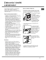 Предварительный просмотр 45 страницы Hotpoint AQUALTIS AQSD 291 U Instructions For Installation And Use Manual