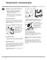 Предварительный просмотр 46 страницы Hotpoint AQUALTIS AQSD 291 U Instructions For Installation And Use Manual