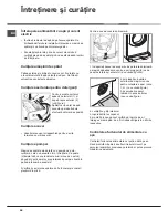 Предварительный просмотр 58 страницы Hotpoint AQUALTIS AQSD 291 U Instructions For Installation And Use Manual