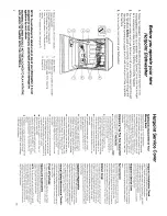 Предварительный просмотр 2 страницы Hotpoint Aquarius 7834 User Handbook Manual