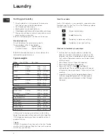 Предварительный просмотр 8 страницы Hotpoint Aquarius CTD00 Instructions For Installation And Use Manual