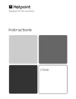 Preview for 1 page of Hotpoint Aquarius CTD40 Instruction Booklet