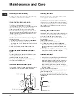 Preview for 12 page of Hotpoint Aquarius CTD40 Instruction Booklet