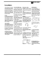 Предварительный просмотр 5 страницы Hotpoint Aquarius FDW20 Instructions For Installation And Use Manual