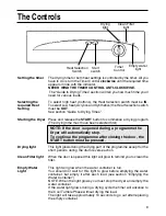 Предварительный просмотр 9 страницы Hotpoint Aquarius TDC30 User Handbook Manual