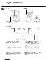 Preview for 6 page of Hotpoint Aquarius VTD00 Instructions For Installation And Use Manual