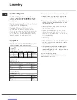 Preview for 10 page of Hotpoint Aquarius VTD00 Instructions For Installation And Use Manual