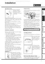 Preview for 5 page of Hotpoint Aquarius+ VTD60 Instructions For Installation And Use Manual