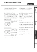 Preview for 13 page of Hotpoint Aquarius+ VTD60 Instructions For Installation And Use Manual