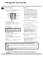 Предварительный просмотр 14 страницы Hotpoint Aquarius WF560 Instructions for  and use Instructions For Installation And Use Manual