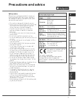 Предварительный просмотр 17 страницы Hotpoint Aquarius WF560 Instructions for  and use Instructions For Installation And Use Manual