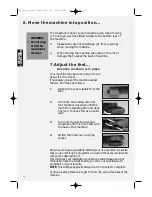 Предварительный просмотр 10 страницы Hotpoint Aquarius WMA30 Installation And User Instructions Manual