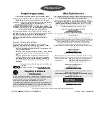 Предварительный просмотр 11 страницы Hotpoint Aquarius WMA50 Instructions For Installation And Use Manual