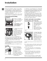 Предварительный просмотр 2 страницы Hotpoint Aquarius wmaqf 621 Instructions For Use Manual