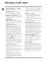 Предварительный просмотр 10 страницы Hotpoint Aquarius wmaqf 621 Instructions For Use Manual