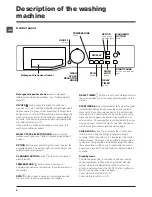 Предварительный просмотр 8 страницы Hotpoint Aquarius wmsaqg 621 Instructions For Use Manual