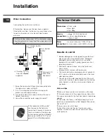 Preview for 6 page of Hotpoint Aquarius WT540 Installation And Troubleshooting Manual