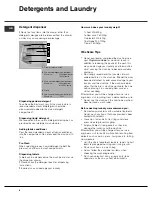 Preview for 8 page of Hotpoint Aquarius WT540 Installation And Troubleshooting Manual